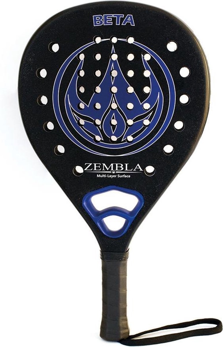 Zembla Beta Padelracket - Beta Series - Zwart/Blauw
