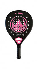 Zembla Alpha 2 Padelracket - Alpha Series - Zwart/roze