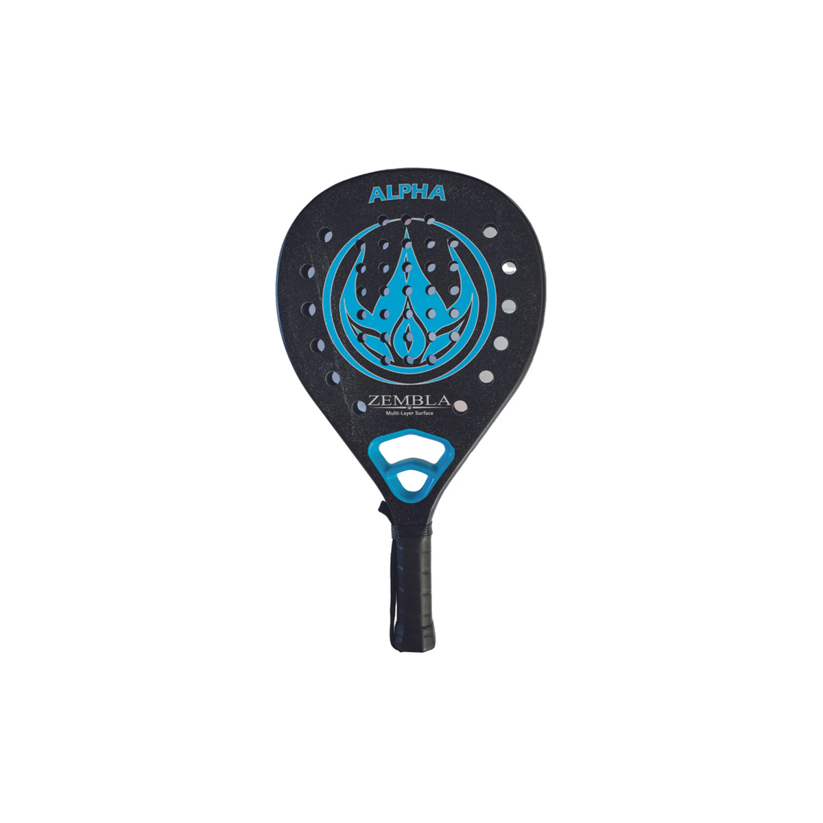Zembla Alpha 2 Padelracket - Alpha Series - Zwart/blauw