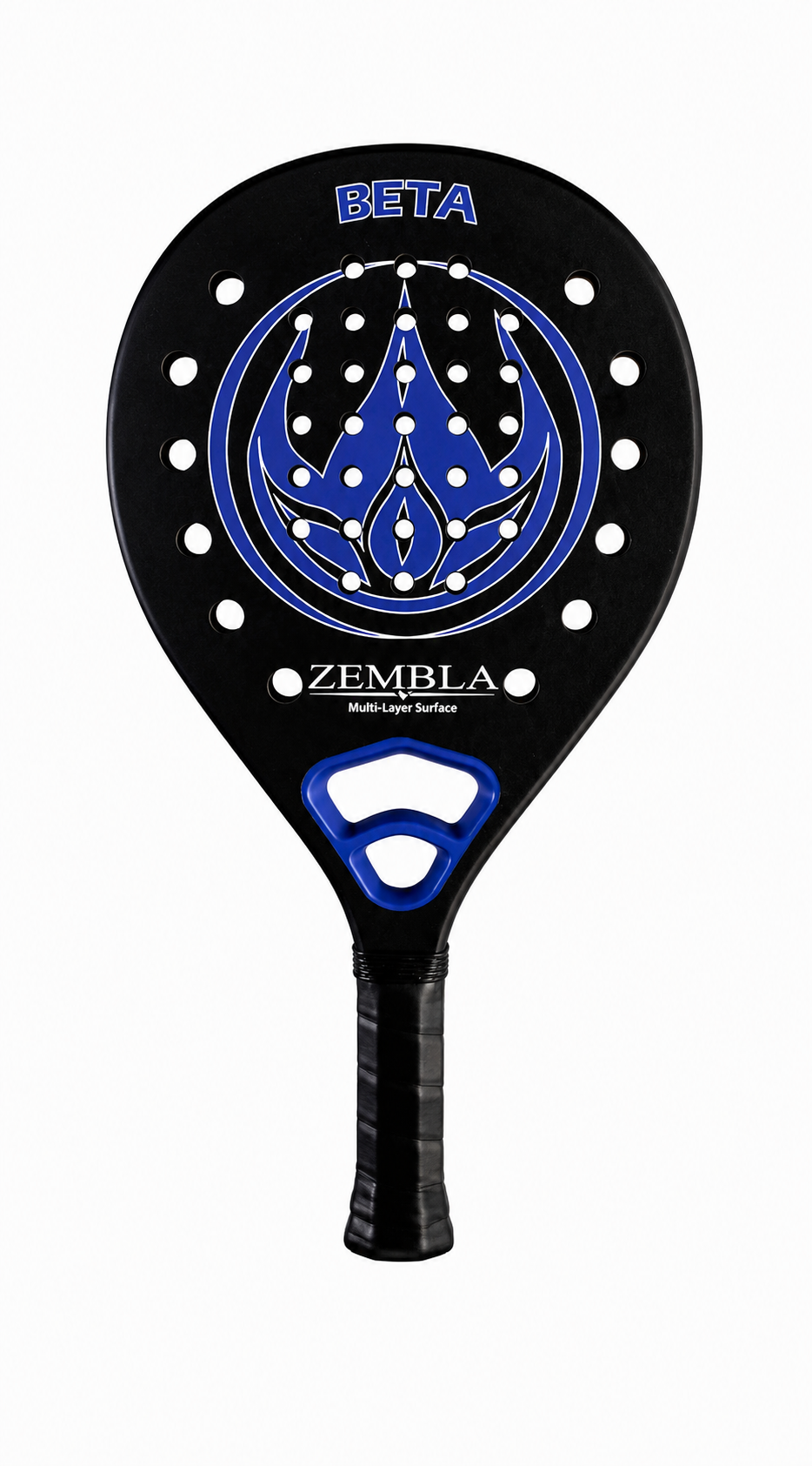 Zembla Beta Padelracket - Beta Series - Zwart/Blauw